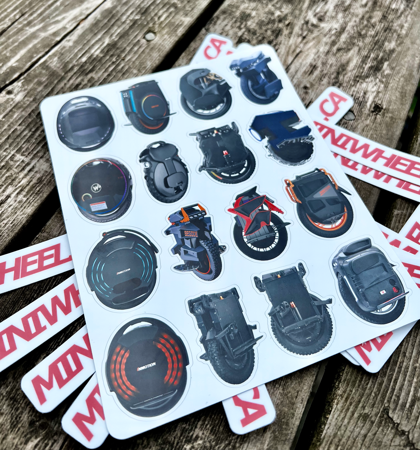 Sticker Sheet 2 - Mini EUC / Finger Toy Stickers